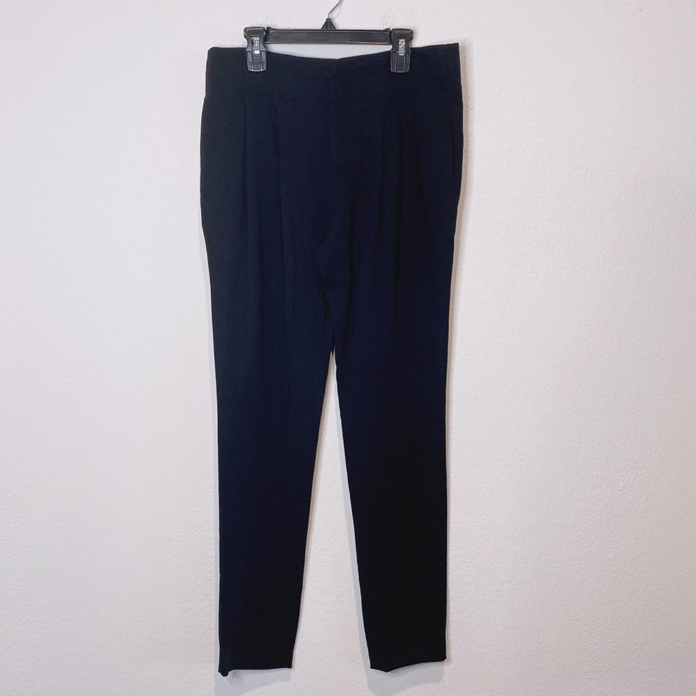 A.L.C Pintuck Ankle Pants High Waisted Business Formal Office Black Size 6